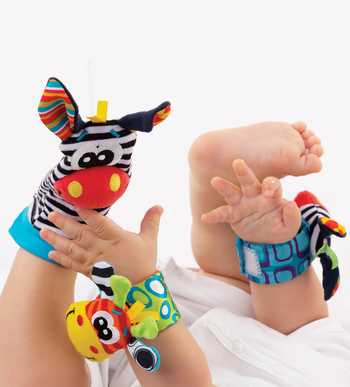 Frendorf | Sensorik-Rassel-Set für Babys mit Hand- und Fußspiel – WackelSpaß (1 kaufen, 1 gratis)