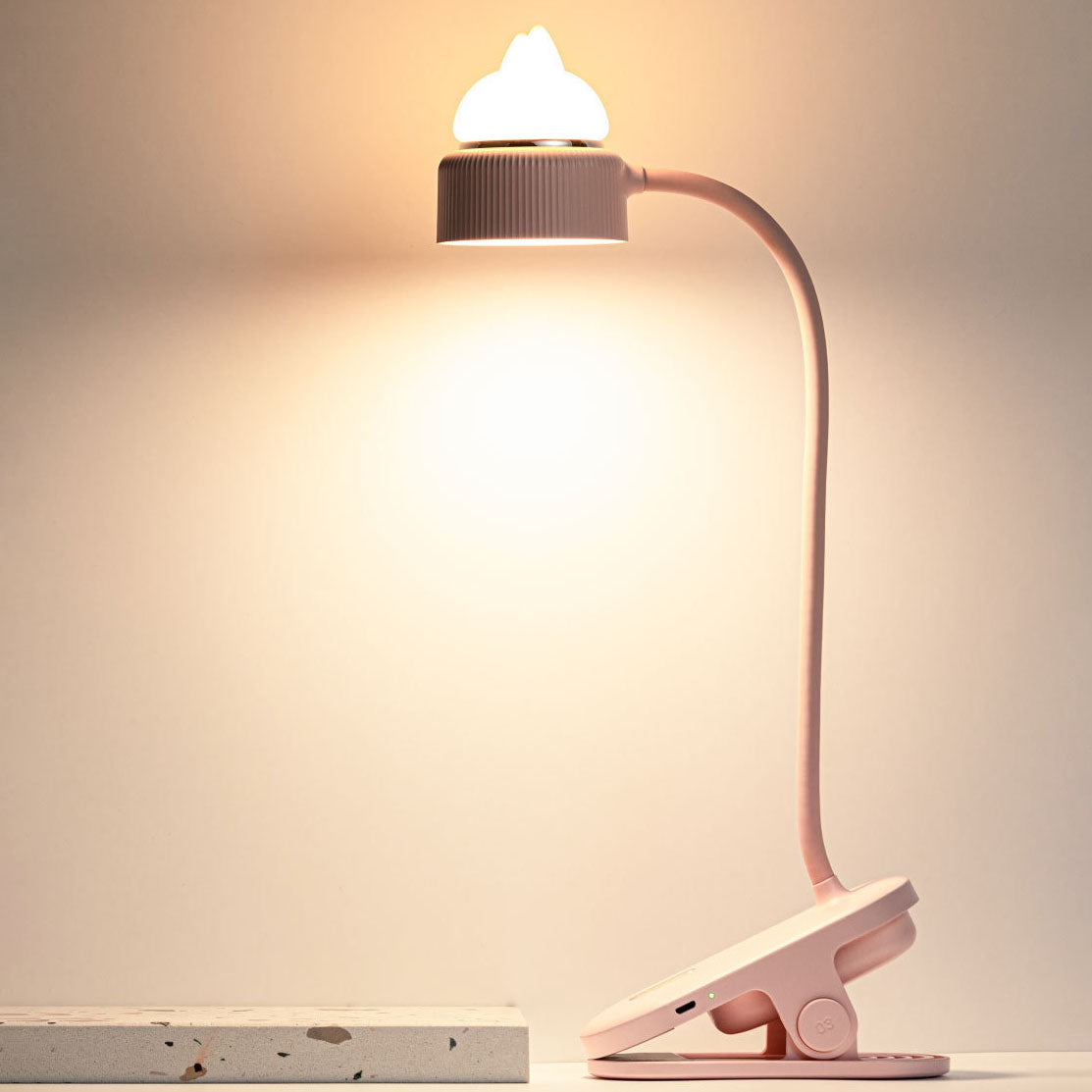 Moderne kreative Katzenohren Augen Schutz Clip LED Tischlampe