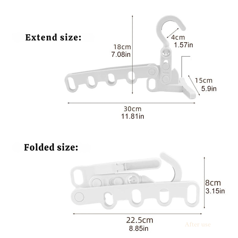 Frendorf |  MultiHanger - Zusammenklappbarer und tragbarer Kleiderbügel