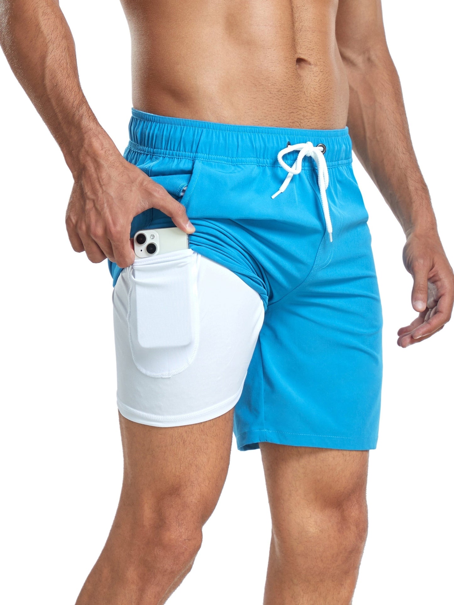 Frendorf | Badehose | Schnell trocknende Stretch-Shorts für Männer mit Handytasche