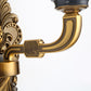 Frendorf | 1/2-Licht Wandmontageverlichting Vintage Stil Trommel Shade Witte Glazen Wandlamp in Messing