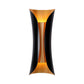 Frendorf | Moderne Curl Wandlamp 13"/21"/30" Hoogte 2 Lichten Metallic Binnen Wandverlichting in Zwart
