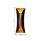 Frendorf | Moderne Curl Wandlamp 13"/21"/30" Hoogte 2 Lichten Metallic Binnen Wandverlichting in Zwart