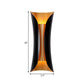 Frendorf | Moderne Curl Wandlamp 13"/21"/30" Hoogte 2 Lichten Metallic Binnen Wandverlichting in Zwart
