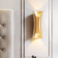 Frendorf | 13"/21"/30" H 2 Köpfe Wandleuchte Sconce Einfachheit Geformte Metall Wandmontage Lampe, Messing/Gold/Naturholz-Finish