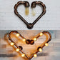 Frendorf | Loving Heart Metall Wandlampe mit Rohrdesign Industrial 2/10 Lichter Restaurant Wandleuchte Beleuchtung Fixture in Bronze