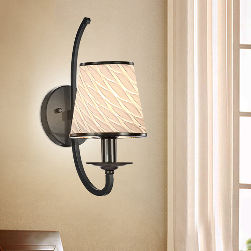 Frendorf | 1 Kopf Wandbeleuchtung mit Kegel-Schirm Beige/Blautürkis/Grün Glas Zeitgenössischer Stil Flur Wandleuchte