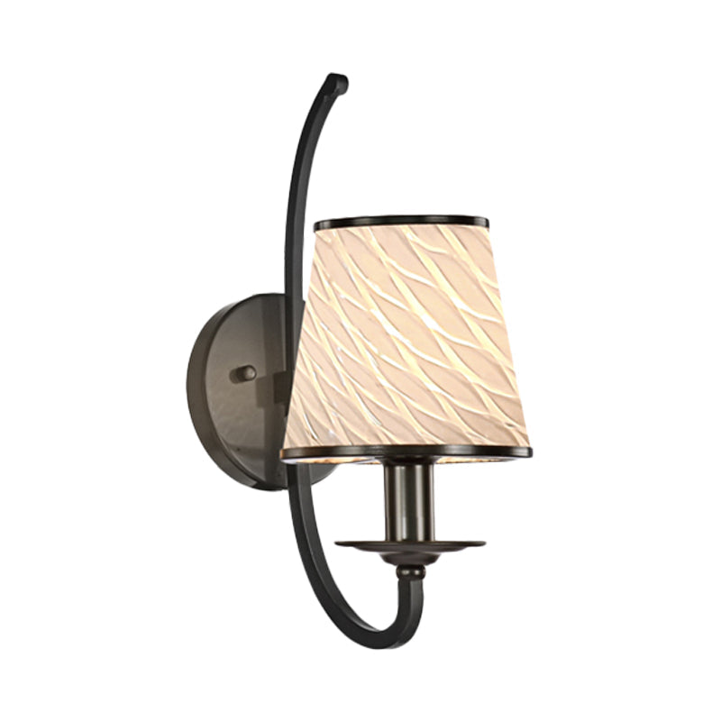 Frendorf | 1 Kopf Wandbeleuchtung mit Kegel-Schirm Beige/Blautürkis/Grün Glas Zeitgenössischer Stil Flur Wandleuchte