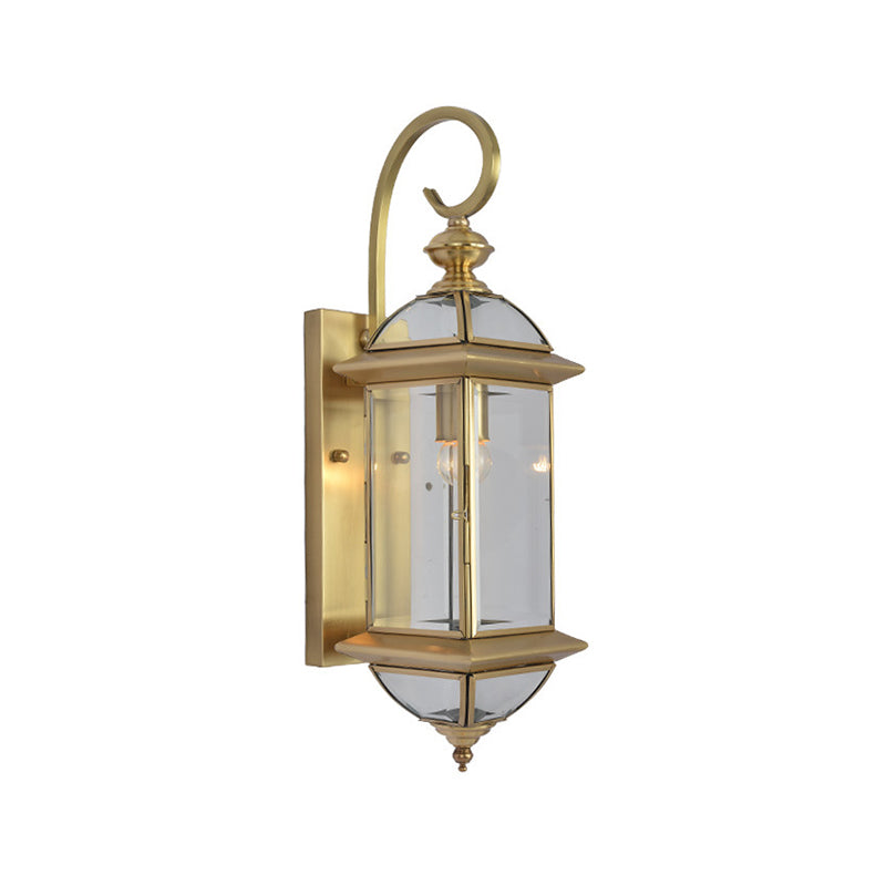 Frendorf | Metalen Messing Wandlamp Geometrisch 1 Kop Traditionele Wandmontage Lamp voor Woonkamer