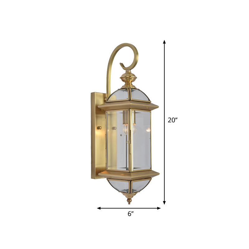 Frendorf | Metalen Messing Wandlamp Geometrisch 1 Kop Traditionele Wandmontage Lamp voor Woonkamer