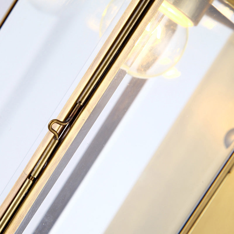 Frendorf | Metalen Messing Wandlamp Geometrisch 1 Kop Traditionele Wandmontage Lamp voor Woonkamer