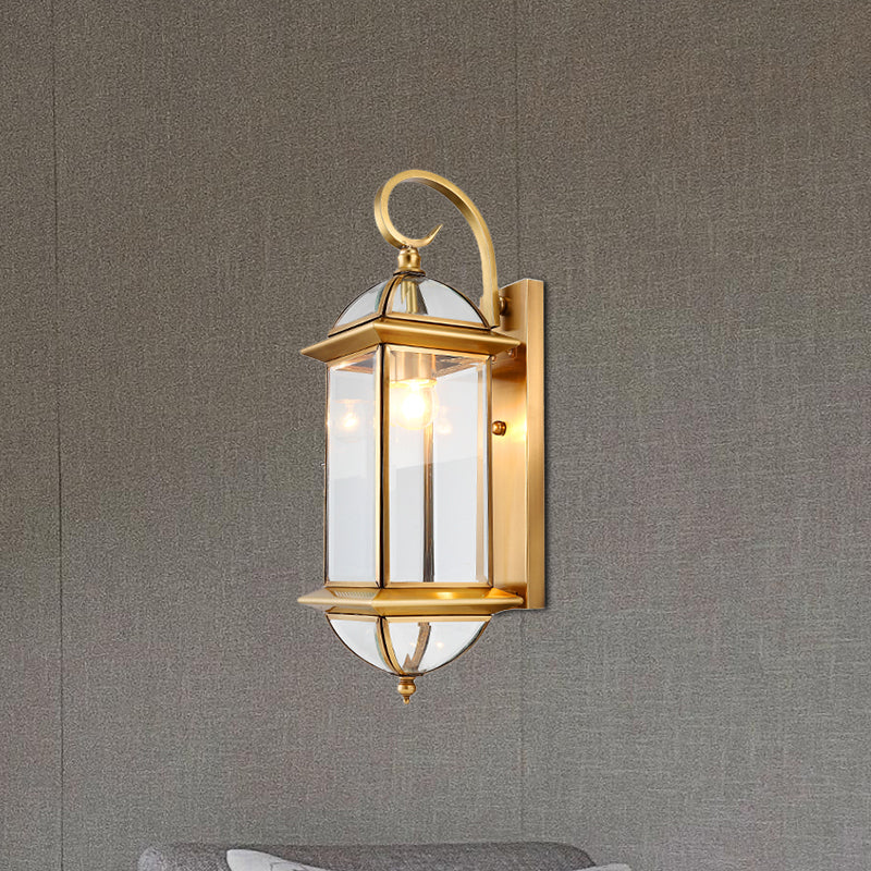 Frendorf | 1 Glühbirne Metall Wand Sconce Traditionelle Gold Kurvige Arm Wohnzimmer Wandlicht Leuchte