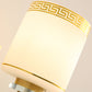 Frendorf | 1 Licht Wandlamp Moderne Stijl Drum Shade Witte Glas Wandverlichting Fixture in Messing voor Gang