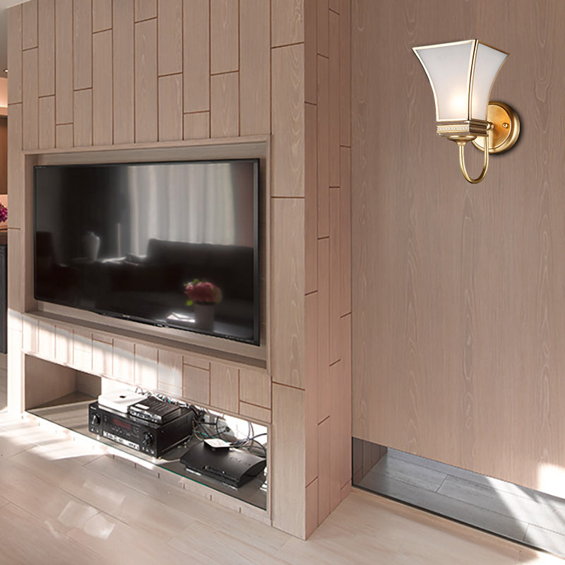 Frendorf | Bell Metall Wandleuchte Traditionell 1/2 Lampen Messing Wohnzimmer Wandbeleuchtung Fixture