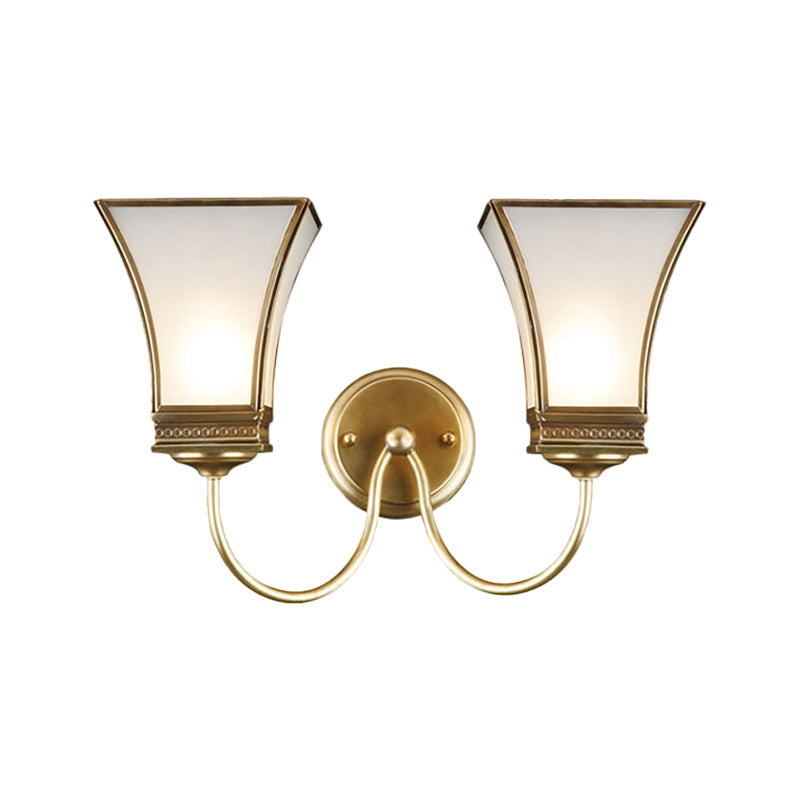 Frendorf | Bell Metall Wandleuchte Traditionell 1/2 Lampen Messing Wohnzimmer Wandbeleuchtung Fixture