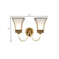 Frendorf | Bell Metall Wandleuchte Traditionell 1/2 Lampen Messing Wohnzimmer Wandbeleuchtung Fixture