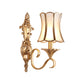 Frendorf | 1/2 lampen wandschilder traditionelle messing gebogene metall wandlicht einrichtung für wohnzimmer