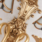 Frendorf | 1/2 lampen wandschilder traditionelle messing gebogene metall wandlicht einrichtung für wohnzimmer