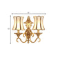 Frendorf | 1/2 lampen wandschilder traditionelle messing gebogene metall wandlicht einrichtung für wohnzimmer