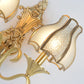 Frendorf | 1/2 Fassung Metall Wandlampe Traditionell Messing Geschwungen Wohnzimmer Wandlicht Leuchte