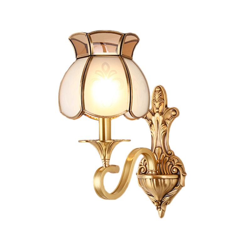 Frendorf | Metalen Messing Wandlamp Vogelkooi 1/2-Kop Traditioneel Wandverlichtingsarmatuur voor Woonkamer