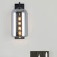 Frendorf | Mason Jar Förmige Wandlampe Retro Stil Geschlossene Glas 1 Glühlampe Wandleuchte mit Arm in Schwarz