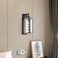 Frendorf | Mason Jar Förmige Wandlampe Retro Stil Geschlossene Glas 1 Glühlampe Wandleuchte mit Arm in Schwarz