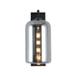 Frendorf | Mason Jar Förmige Wandlampe Retro Stil Geschlossene Glas 1 Glühlampe Wandleuchte mit Arm in Schwarz