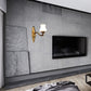 Frendorf | Bell Woonkamer Wandlamp Traditioneel Stylish Melkglas en Metaal 1/2-Kop Gouden Afwerking Wandlamp