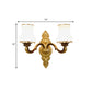 Frendorf | Bell Woonkamer Wandlamp Traditioneel Stylish Melkglas en Metaal 1/2-Kop Gouden Afwerking Wandlamp