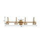 Frendorf | Messing Lineaire LED Vanity Verlichting Traditionele Metaal 2/3/4-Licht Badkamer Wandlamp Licht