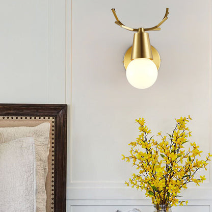 Frendorf | Traditionalisme Global Vanity Wandlamp 1/2/3-Kop Metaal Wandlamp in Messing voor Badkamer