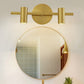 Frendorf | 2/3/4-Licht LED Tube Vanity Lampe Traditionelle Messing Metall Wand Sconce Beleuchtung für Badezimmer