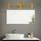 Frendorf | 2/3/4-Licht LED Tube Vanity Lampe Traditionelle Messing Metall Wand Sconce Beleuchtung für Badezimmer