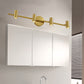 Frendorf | 2/3/4-Licht LED Tube Vanity Lampe Traditionelle Messing Metall Wand Sconce Beleuchtung für Badezimmer