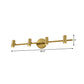 Frendorf | 2/3/4-Licht LED Tube Vanity Lampe Traditionelle Messing Metall Wand Sconce Beleuchtung für Badezimmer
