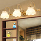 Frendorf | Blossom Badezimmer-Spiegelbeleuchtung Traditionelle Metall-LED 2/3/4 Köpfe Messing Wandmontierte Lampe