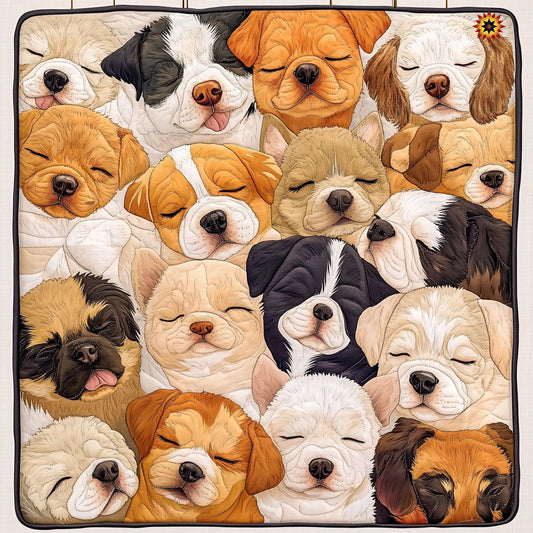 Niedliche schlafende Hundedecke