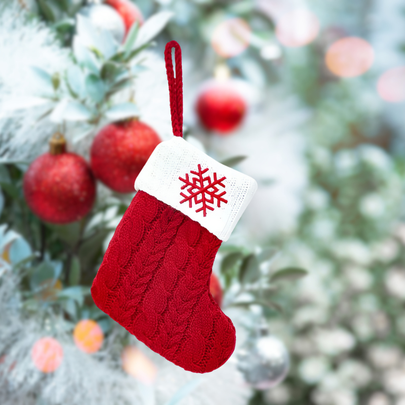 FestiveSocks | Personalisierte gestrickte Weihnachtssocken