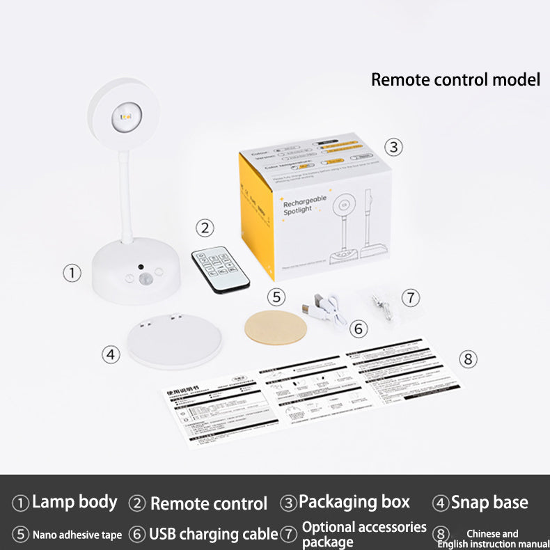 Moderne Einfachheit Wasserdicht ABS Rund LED Wiederaufladbare Bewegungsmelder Wandlampe Für Außenpatio