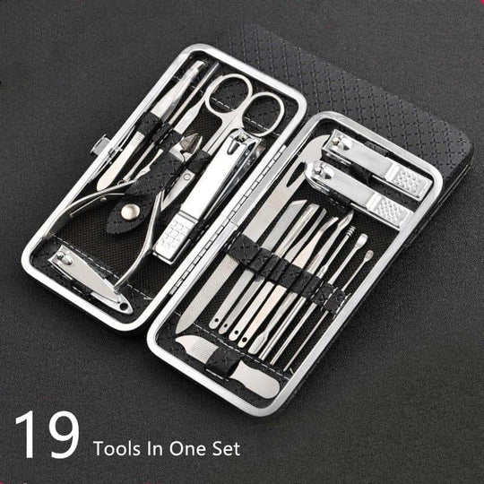 Frendorf | 19 in 1 Edelstahl Maniküre Set Nagelclip Kit