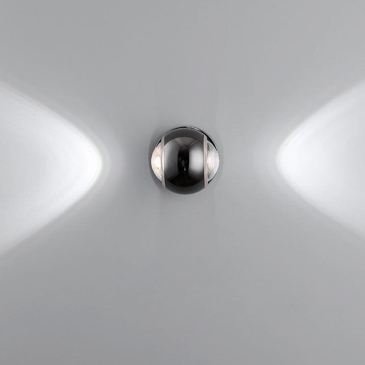 Frendorf | Arcano LED Wandleuchte | Nordic Design | Halbrundes Aluminium | Up-Down Beleuchtung für Schlafzimmer