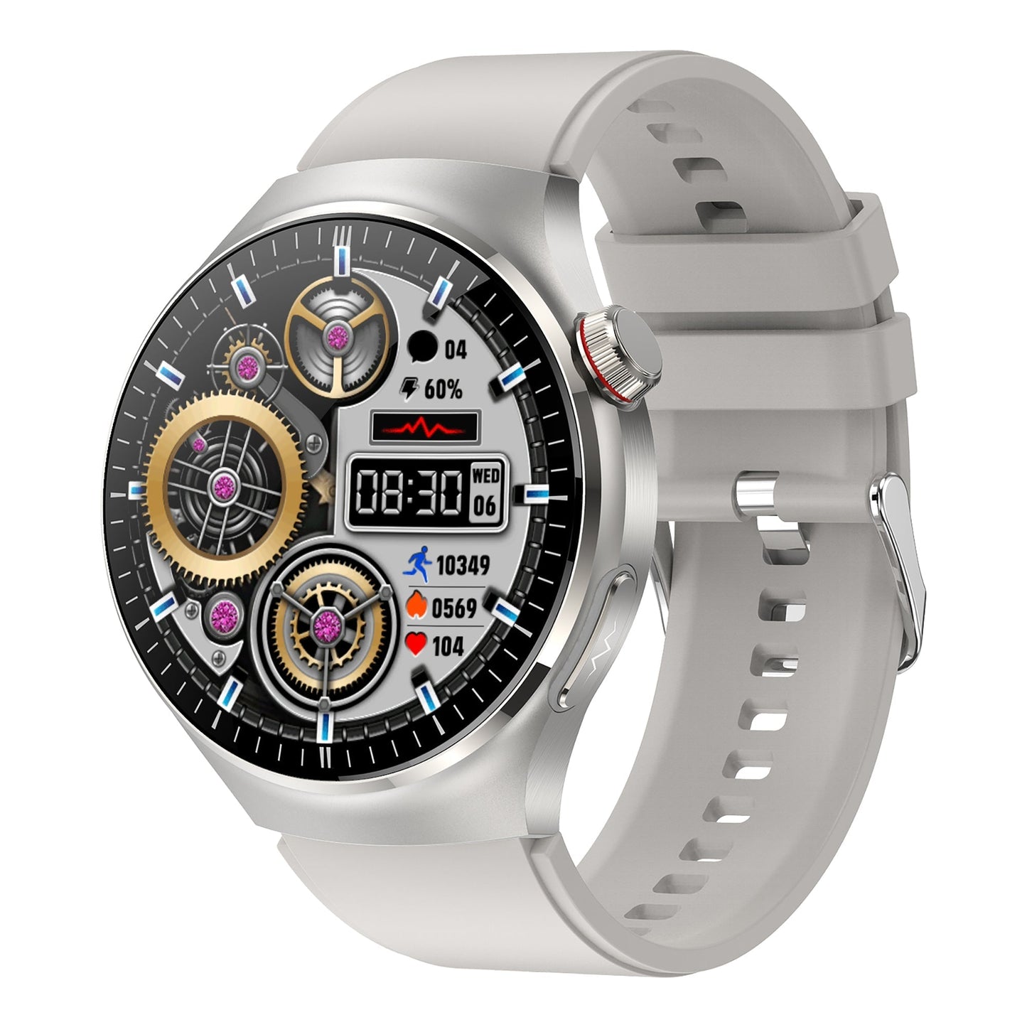 Frendorf | KH26 Ein-Klick-Mikro-Untersuchung von Fünf Organen Gesundheitsüberwachung Blutglukose Blutlipide Harnsäure Blutdruck Blutsauerstoff SOS Smartwatch