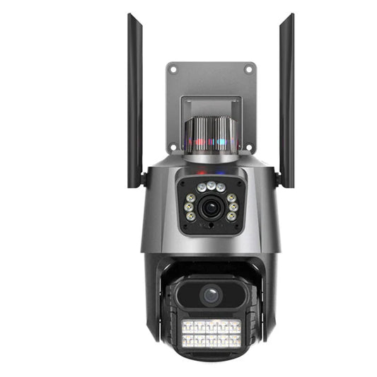 6MP 3K Dual-Lens PTZ WLAN-Kamera mit Nachtsicht, Bewegungsdetektion, Gegensprechanlage, Wiedergabe | ICSEE App Sicherheits-CCTV