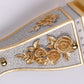 Frendorf | 1 Wandleuchte Modern Stil Ausladender Schirm Gelbes Glas und Harz Wandmontage Licht in Gold/Weiß