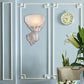 Frendorf | 10"/12" W 1 Glas Wandleuchte Lodge-Stil Schüssel Frosted Glass Wandmontage Licht mit Gold/Weiß Engel Design, Links/Rechts