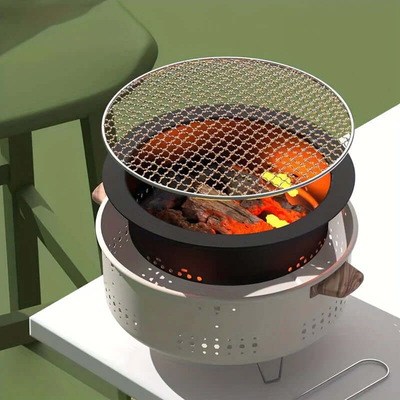 Frendorf | GrillMate Kompakte Rauchfreie Elektrische Grill – Für Innen- und Außenküche