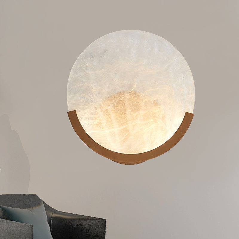 Frendorf | 8"/9" H 1 Licht Ronde Wand Gemonteerde Licht Traditioneel Wit Acryl Wandlamp voor Eetkamer