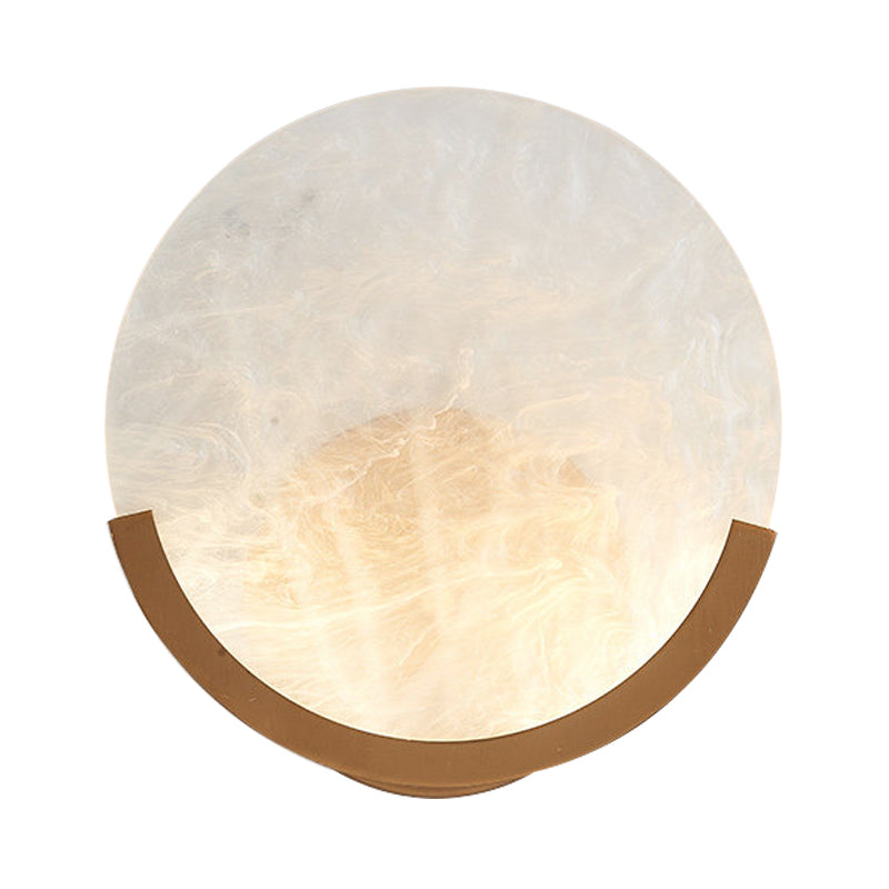 Frendorf | 8"/9" H 1 Licht Ronde Wand Gemonteerde Licht Traditioneel Wit Acryl Wandlamp voor Eetkamer