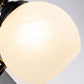 Frendorf | Sferische Bedrijf Sconces Lichtarmatuur Klasiek Opale Glas 1 Licht Zwart Wandgemonteerde Lamp